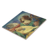 CHRISTMAS ANGEL MAKING MUSIC TEGELTJE (Zijkant)