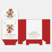 Christmas Angel Merry Christmas Feestelijke Typogr Bedankdoosjes (Ongevouwen)