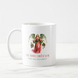 Christmas Angel Merry Christmas Typografie Koffiemok