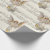 Christmas Angel Music  inpakpapier (Hoek)