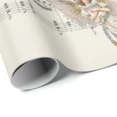 Christmas Angel Music  inpakpapier (Rol Hoek)