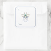 Christmas Angel of Faith - Cadeau labels op Sticke (Tas)