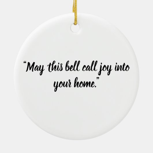 Christmas Angel Ornament with a Bell (Achterkant)