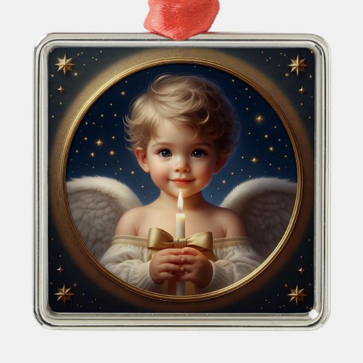 Christmas Angel Ornament with Candle (Voorkant)