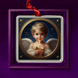 Christmas Angel Ornament with Candle