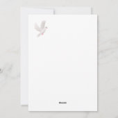 Christmas Angel Paper Doll Feestdagenkaart (Achterkant)