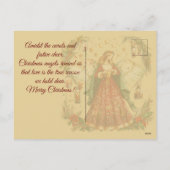 Christmas Angel personalized Holiday Postcard Feestdagenkaart (Achterkant)