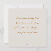 Christmas Angel playing music, customisable Feestdagenkaart (Achterkant)