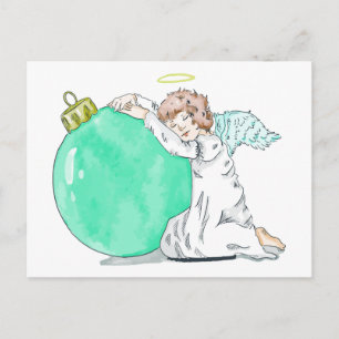 Christmas Angel postcard Feestdagenkaart