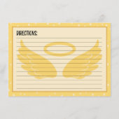 Christmas Angel Recept Kaart (Achterkant)