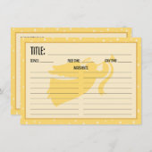 Christmas Angel Recept Kaart (Voorkant / Achterkant)