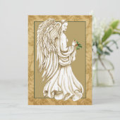 Christmas Angel Religious Holiday Flat Kaart (Staand voorkant)