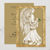 Christmas Angel Religious Holiday Flat Kaart (Voorkant / Achterkant)