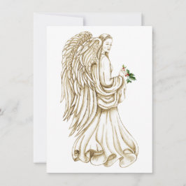 Christmas Angel Religious Holiday Flat Kaart