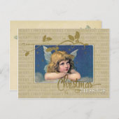 Christmas Angel  Reproductie Briefkaart (Voorkant / Achterkant)