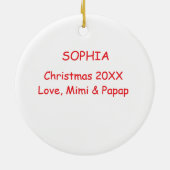 Christmas Angel Sweet and Heartfelt Personalize Keramisch Ornament (Achterkant)