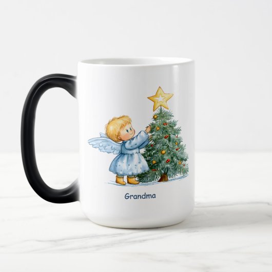 Christmas Angel Sweet  Heartfelt Personalize Magische Mok (Links)