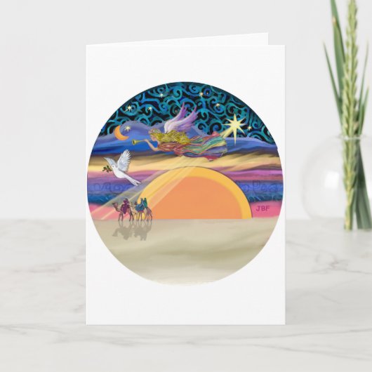 Christmas Angel - Uw huisdier toevoegen Feestdagen Kaart (Voorkant)