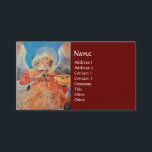 CHRISTMAS ANGEL VISITEKAARTJE<br><div class="desc">Elegant en klassiek ontwerp,  ontwikkeld op basis van een schilderij van Renaissance. Melozzo da Forli,  muziekmakend angel,  detail van een fresco c.1480.</div>