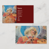 CHRISTMAS ANGEL VISITEKAARTJE (Voorkant / Achterkant)