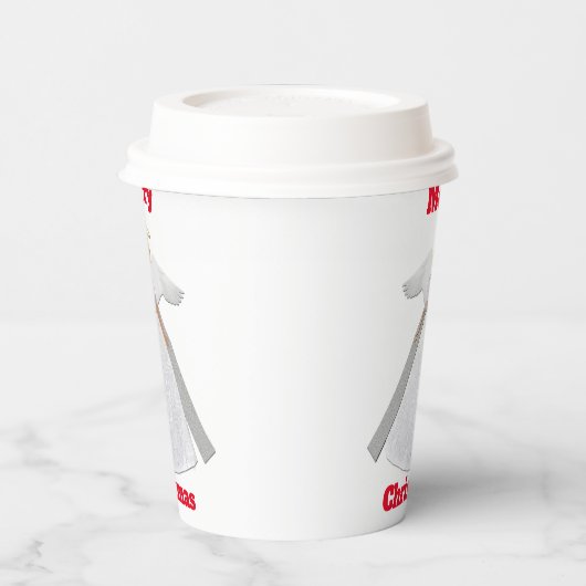 Christmas Angel White Paper Cup Papieren Bekers (Links)