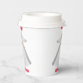 Christmas Angel White Paper Cup Papieren Bekers (Rechts)