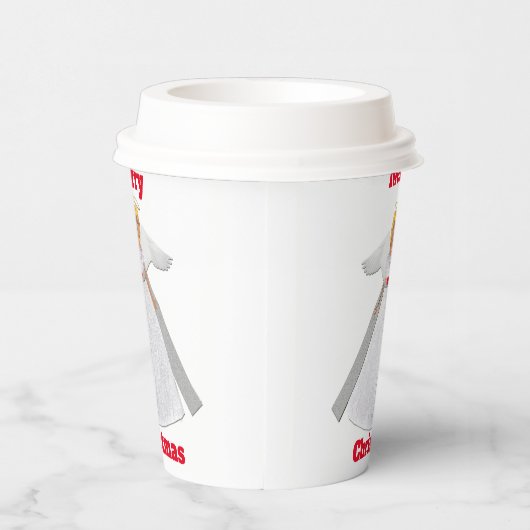 Christmas Angel White Paper Cup Papieren Bekers (Rechts)