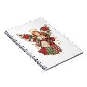 Christmas Angel with Golden Stars Notitieboek (Rechterzijde)