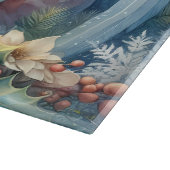 Christmas Angel with Lamb in Winter Peace Snijplank (Hoek)