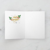 Christmas Angel with Violin Kaart (Binnen)