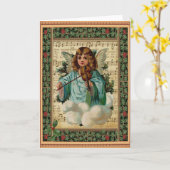 Christmas Angel with Violin Kaart (Gele Bloem)