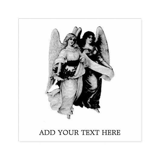 "CHRISTMAS ANGEL" WOOD ART STAMP RUBBERSTEMPEL (Afrduk)