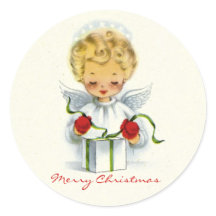 Christmas Angel Wrapping Gift Sticker