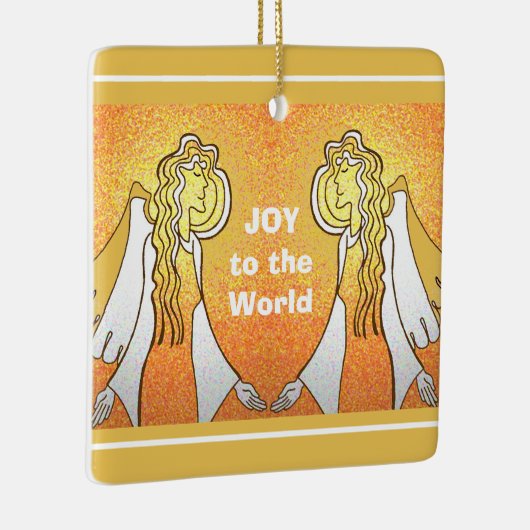 Christmas Angels aankondiging Keramisch Ornament (Rechts)