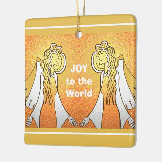 Christmas Angels aankondiging Keramisch Ornament (Links)