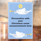 Christmas Angels aankondiging Raamsticker (Vel 2)