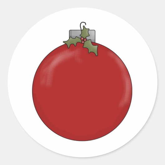 Christmas Angels · Bauble Ronde Sticker (Voorkant)