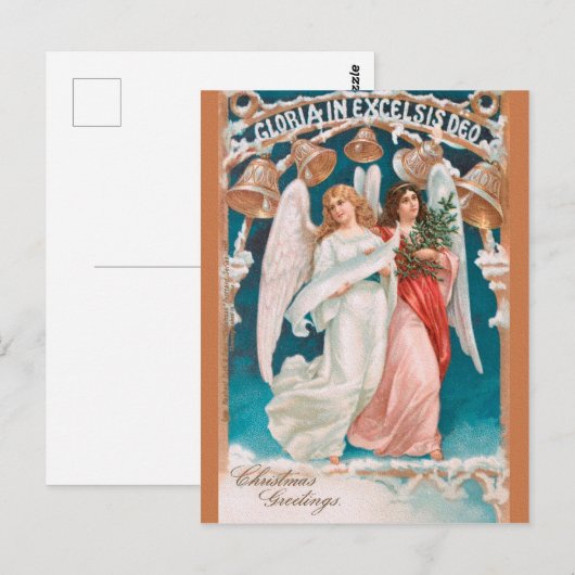CHRISTMAS angels Briefkaart (Voorkant / Achterkant)