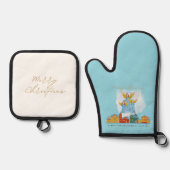 Christmas Angels Bring Joy and Tidings Home Decor! Ovenwant & Pannenlap Set (Voorkant)