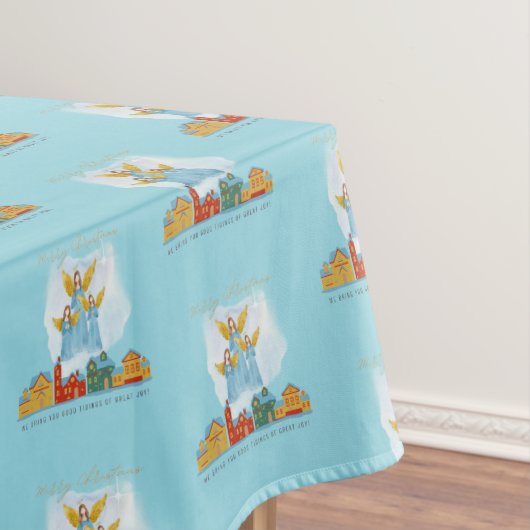 Christmas Angels Bring Joy and Tidings Home Decor! Tafelkleed (Voorbeeld)