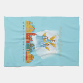 Christmas Angels Bring Joy and Tidings Home Decor! Theedoek (Horizontaal)