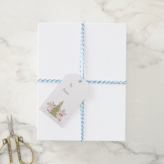 Christmas Angels Cadeau Labels Cadeaulabel (Met Touw)