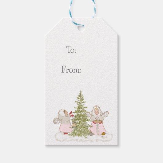 Christmas Angels Cadeau Labels Cadeaulabel (Voorkant)