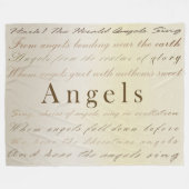 Christmas Angels Fleece Deken (Voorkant (Horizontaal))