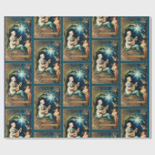 Christmas Angels Kaart Reproductie Cadeaupapier (Vlak)