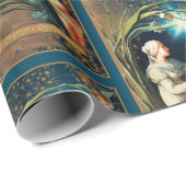 Christmas Angels Kaart Reproductie Cadeaupapier (Rol Hoek)