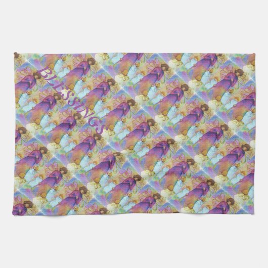 CHRISTMAS ANGELS THEEDOEK (Horizontaal)