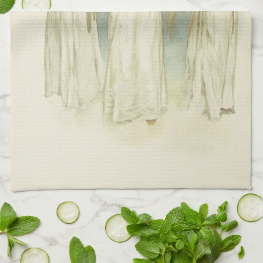 "CHRISTMAS ANGELS" THEEDOEK (Gevouwen)