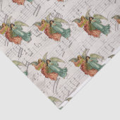 Christmas Angels Victoriaans schroot Religious  Tissuepapier (Detail)