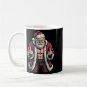 Christmas Angry Santa Middle Finger Sarcastic Xmas Koffiemok (Links)